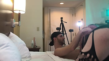 Goth TS Sucks Huge Cock