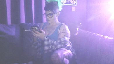 Just blowing clouds and looking cute