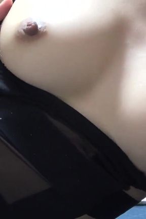 See Through Sexy Mini Dress Legs and Thighs, Thong G-string Disappearing Into Crotch, Big Tits Japanese Girl Seduce Exercise