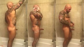 jason collins showering with a raging hard-on!