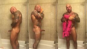 jason collins showering with a raging hard-on!