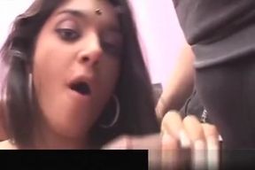 Indian British Desi with Big Tits Gangbang and Facial