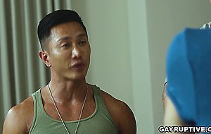 Trevor Harris gets fucked in the ass by these two soldiers