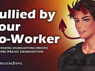 Dominant Male Co-Worker Takes Control of You With Little Mercy, Makes You Suck His Cock - Audio