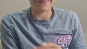 Hands full of playful snot