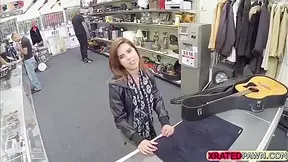 Pawn Owner Shows This Rockstar Babe How Big Is His Cock