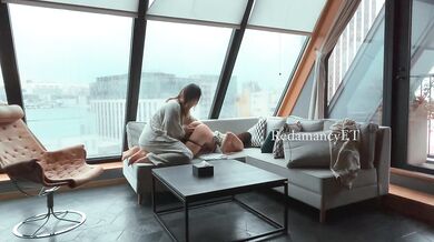 Lesbian Amateurs Cum On The Balcony With Real BDSM