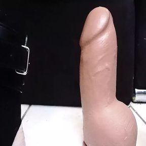 HUGE ANAL COCK dILDO RIDING