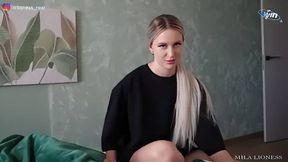 Oh, my sexy stepsister brings homemade porn, and she's prepped to explode.