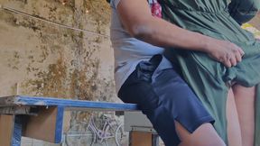 Cheating Wife Fucked in Abandoned Building.