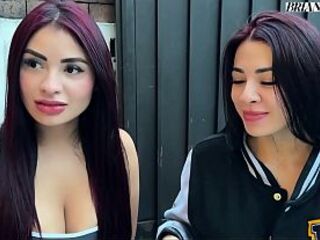 FOURSOME with my girlfriend and her hawt STEPSISTER - Silvana Lee with Alejandra Palacios & Brian Evansx