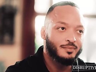 Farm jock Roman Todd bareback breeds inked twink Brandon Anderson outdoors