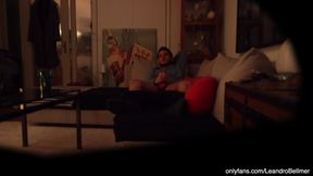 Grandfather caught gay grandson jerking off and cumming