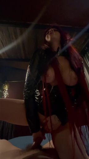 Pierced Tongue and Leather