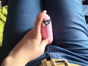 My first time being filmed! Solo playtime tease