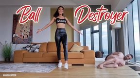 Bet On Ballbusting - Hard Kicks From Ebony Mistress