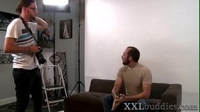 Long haired guy sucks and rides big dong