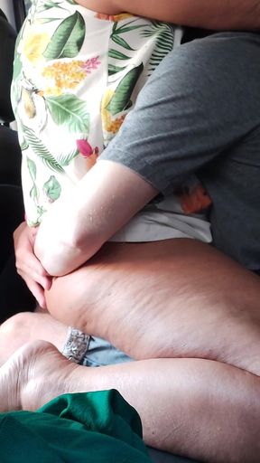 Stepmom rides her stepson in the car in public   Clip 3
