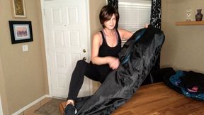 Zippering Down Jackets From Black Garment Bag No 2