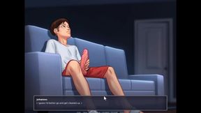 Summertime saga - jenny gave me a handjob on live stream.