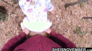 African Nerd Step Daughter Nailed By Step Daddy Inside Woods 4k