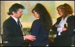 Boss punishes secretary and the new female employee