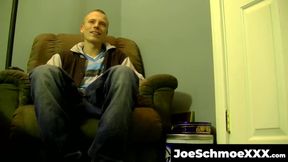 JoeSchmoeXXX.com - Horny amateur Cleetus strokes his big meat stick on bed and jerks