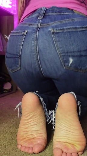 Ass, Jeans, Feet and Control