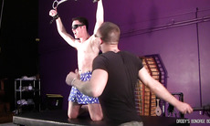 DaddysBondageBoys: Alec Black Lashes and Bound On His Knees Enduring Body Sore
