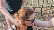 Polish. Two guys take a hitchhiker to the woods and fuck her hard while she sucks dick.