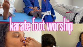 karate foot worship