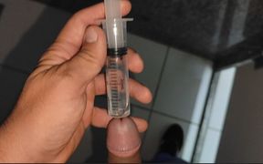Extreme Application to the Syringe Inside the Glans!!