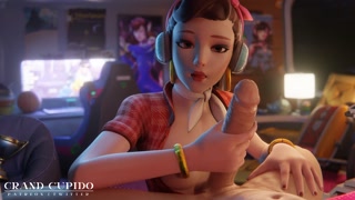 Dva Handjob big Dick [Grand Cupido]( Overwatch )