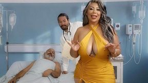 Cuckold doggy style fuck with a big-boobed chick Sharon