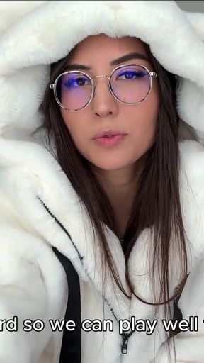 JOI CEI - CUM ON YOUR GODDESS'S FUR JACKET AND CLEAN IT ALL   Clip 1