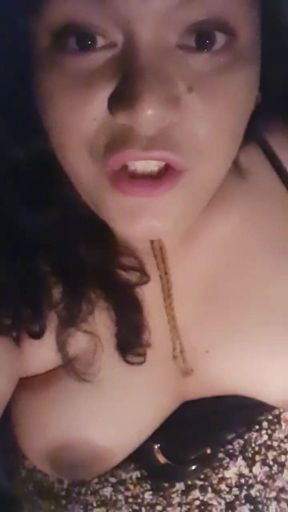 Chubby Tranny Plays And Has A Tiny Cum