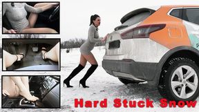 Irina got stuck hard in the snow in tights without panties 1080 full video 29 min