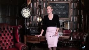 Class is in session for girl's dirty masturbation