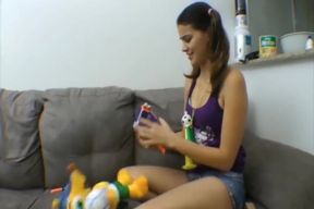Lezdom Brazil deep kiss with