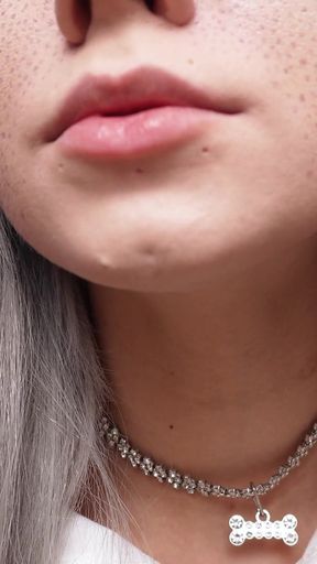 Busty Blonde Teases Again with Her Juicy Tits - Breasts Close-up - Cum on Tits!