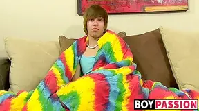 Emo Twink Jacking Off His Uncut Cock And Ass Dildoing