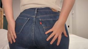 Ass Worship in tight jeans with countdown