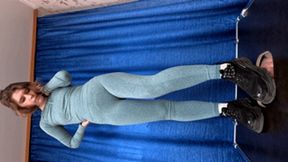 Floor-face trampling after gym workout (part 3 of 3), flo289x 2160p