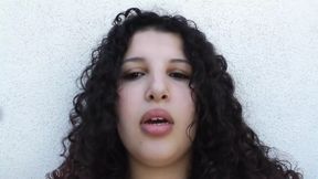 Busty Girl with Big Tits Masturbates in the Garden