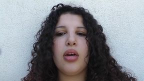 Busty Girl with Big Tits Masturbates in the Garden
