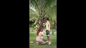 a small but delicious outdoor blowjob