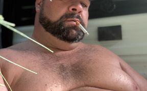 Bear Cums Camping in the Woods
