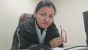 My spicy face at the office