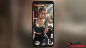 for a good tip, she not only cleaned my big black cock with her mouth, but also became my personal sperm tank. [ai]