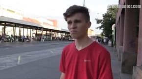 Czech Twink Picked up On The Street And Fucked For Cash